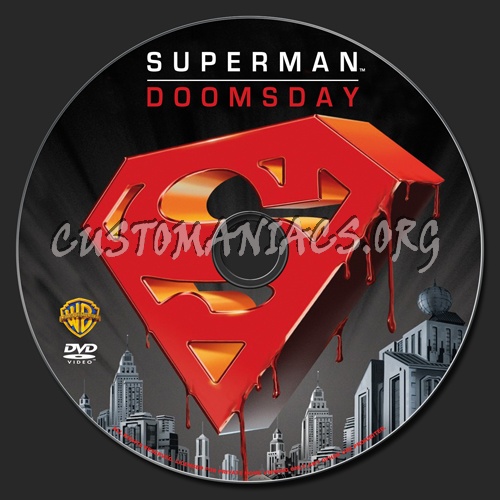 Superman Doomsday dvd label