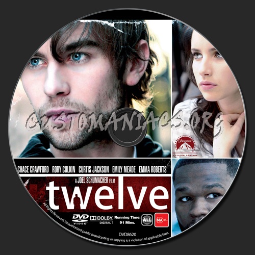 Twelve dvd label