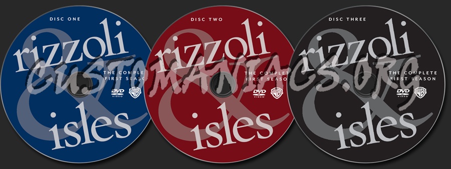 Rizzoli & Isles Season 1 dvd label