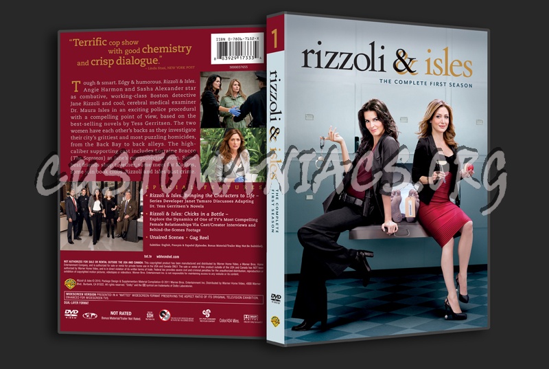 Rizzoli & Isles Season 1 dvd cover