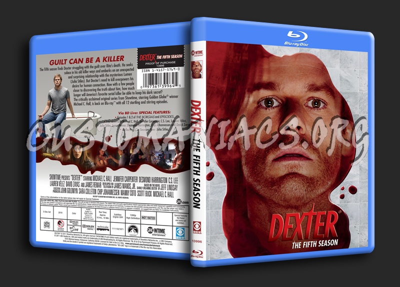 Dexter Season 5 blu-ray cover