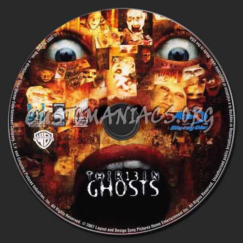 Thir13en (Thirteen) Ghosts blu-ray label