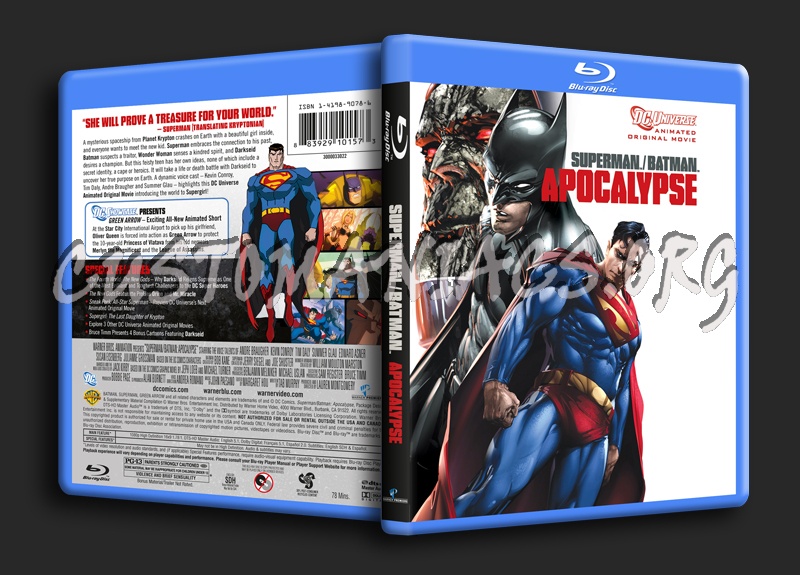 Superman/Batman Apocalypse blu-ray cover