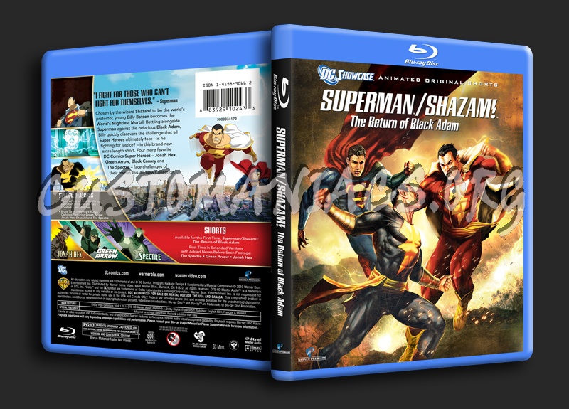 Superman/Shazam! The Return of Black Adam blu-ray cover