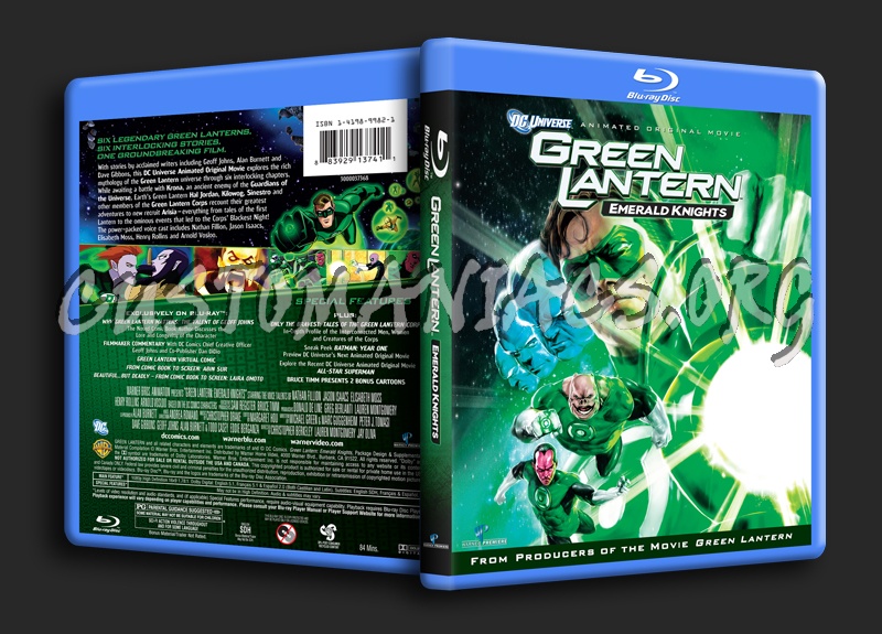 Green Lantern Emerald Knights blu-ray cover