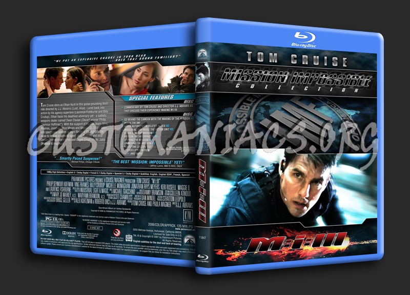 Mission Impossible Collection - M:I:3 blu-ray cover