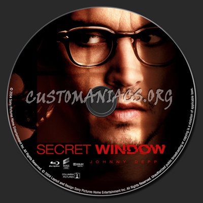 Secret Window blu-ray label