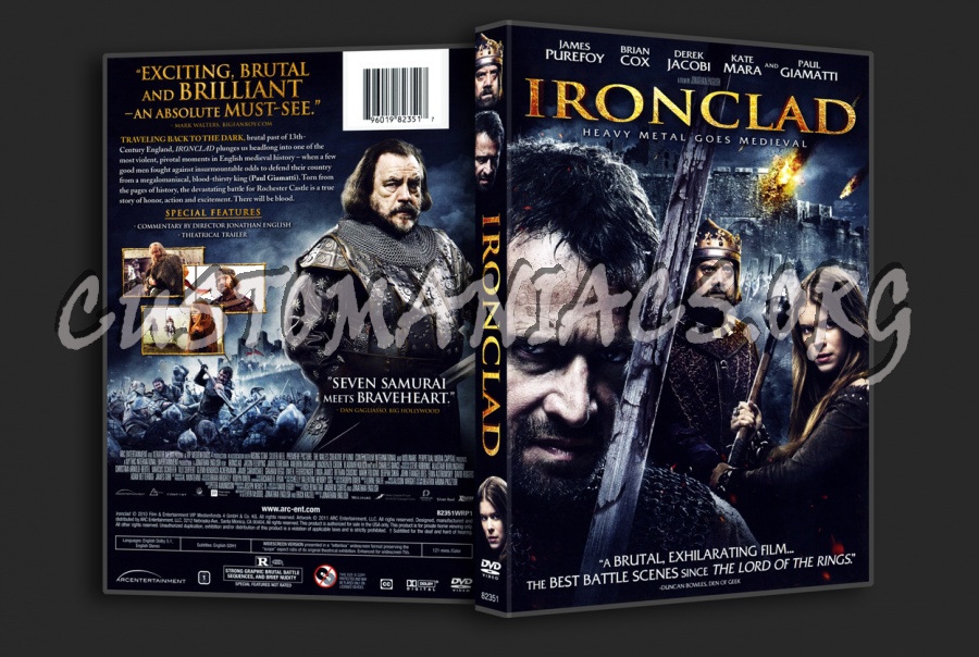 ‏Ironclad dvd cover