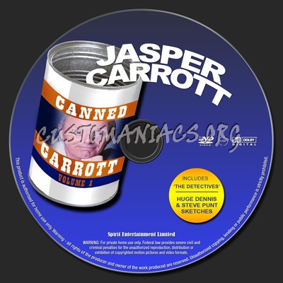 Jasper Carrott - Canned Carrott dvd label