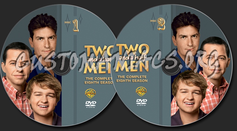 Two and a Half Men Season 8 dvd label