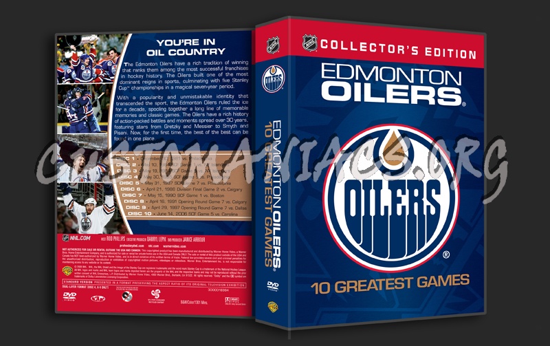 NHL 10 Greatest Games Edmonton Oilers dvd cover