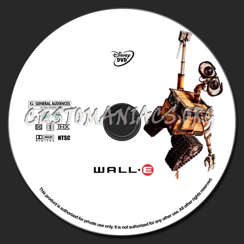 Wall - E dvd label