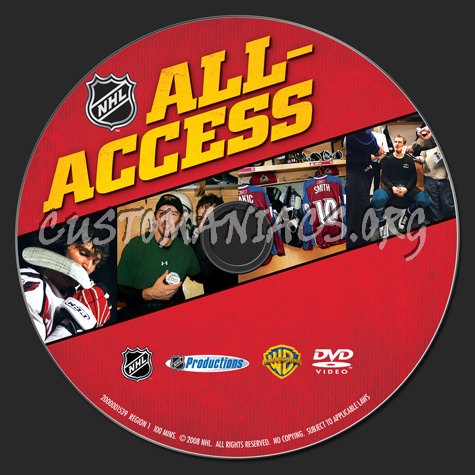 NHL All Access dvd label