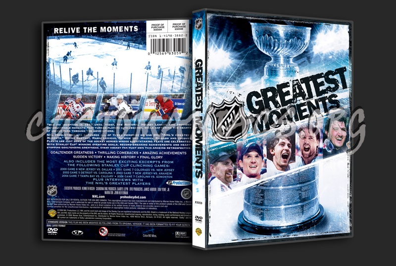 NHL Greatest Moments dvd cover