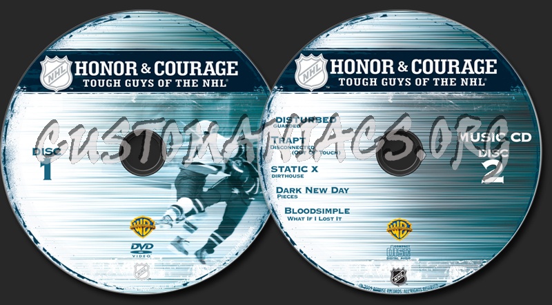 NHL Honor & Courage dvd label