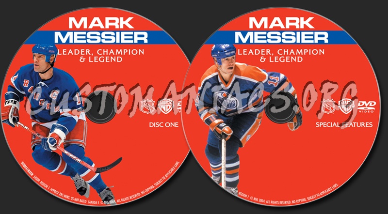 NHL Mark Messier dvd label