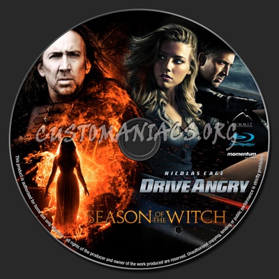 Drive Angry - Season of the Witch blu-ray label