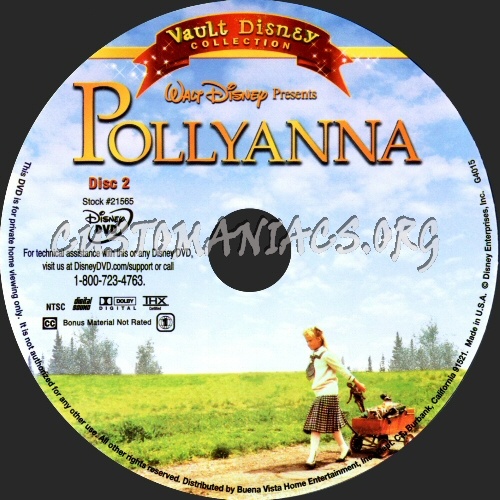 Pollyanna dvd label