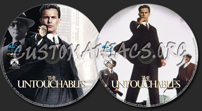 The Untouchables blu-ray label