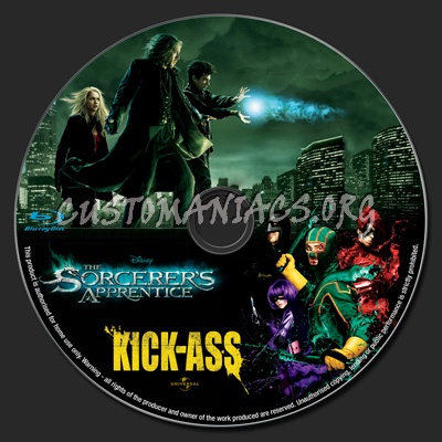 The Sorcerer's Apprentice - Kick Ass blu-ray label