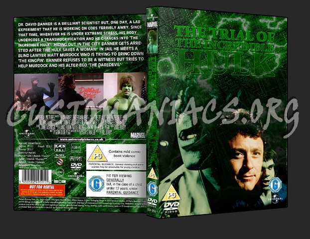 The Trial Of The Incredible Hulk dvd cover