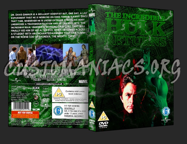 The Incredible Hulk Returns dvd cover