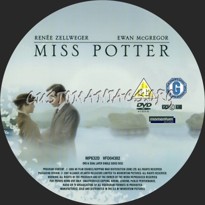 Miss Potter dvd label