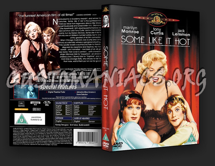 Some Like It Hot dvd cover