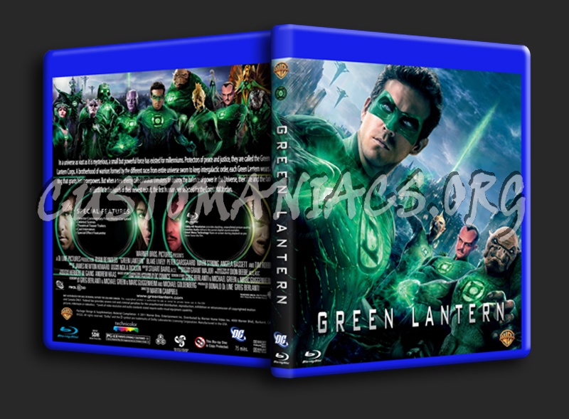 Green Lantern blu-ray cover