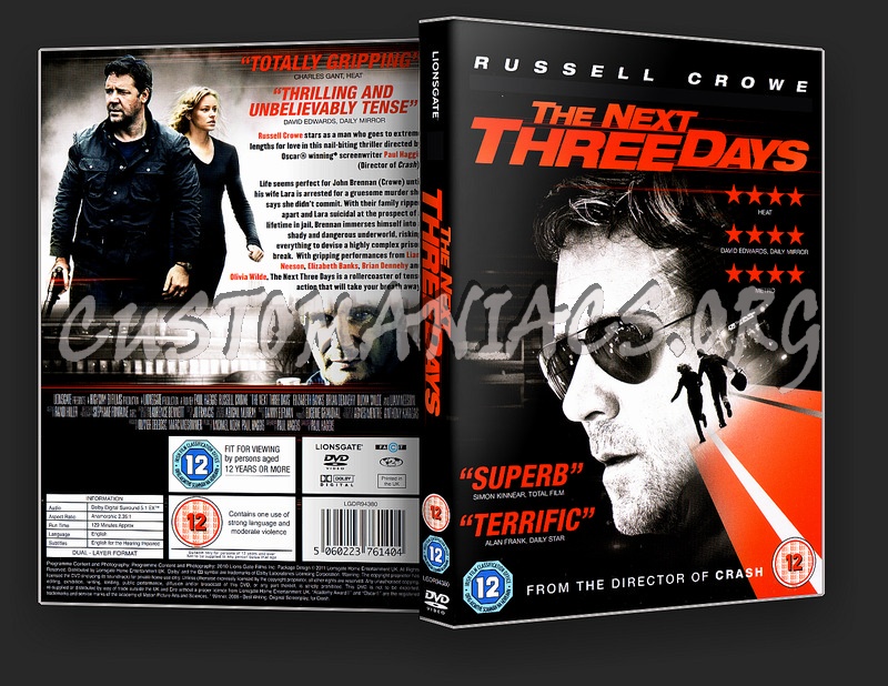 The Next Three Days dvd cover