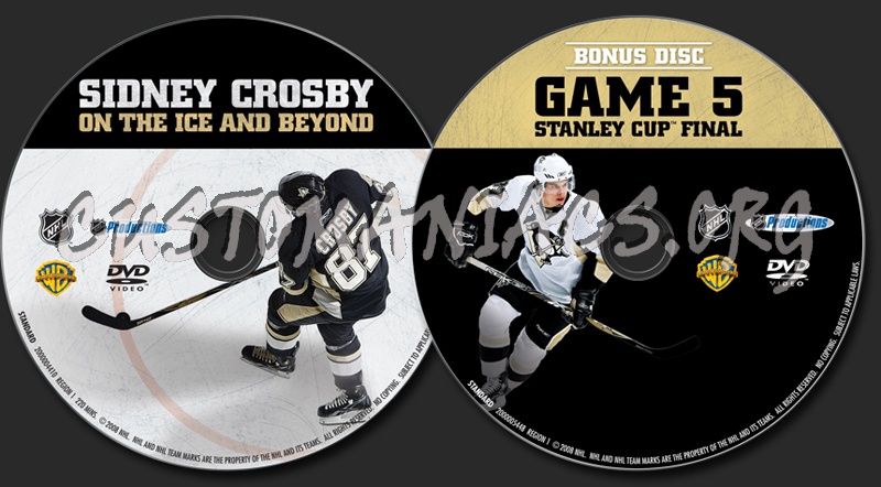 NHL Sidney Crosby on the Ice and Beyond dvd label