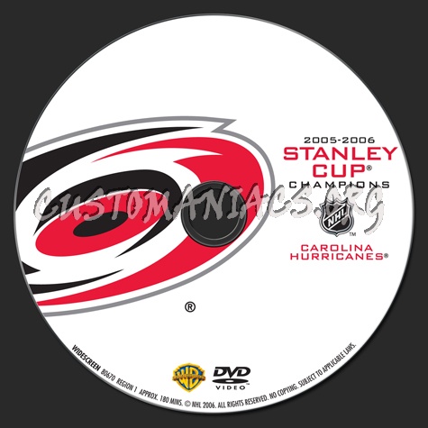 NHL Stanley Cup 2005-2006 Champions dvd label