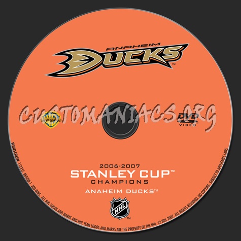 NHL Stanley Cup 2006-2007 Champions dvd label