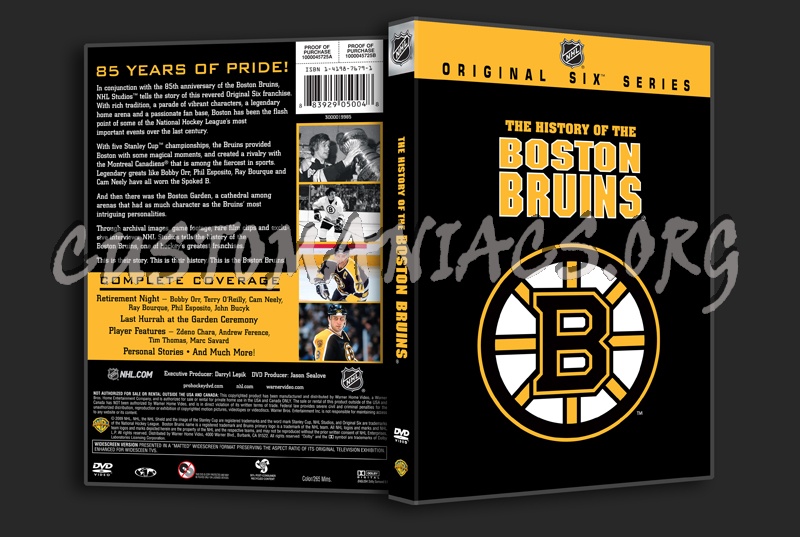 NHL The History of the Boston Bruins dvd cover