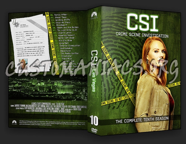 CSI Las Vegas Season 1-10 dvd cover