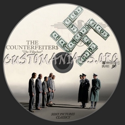 The Counterfeiters dvd label
