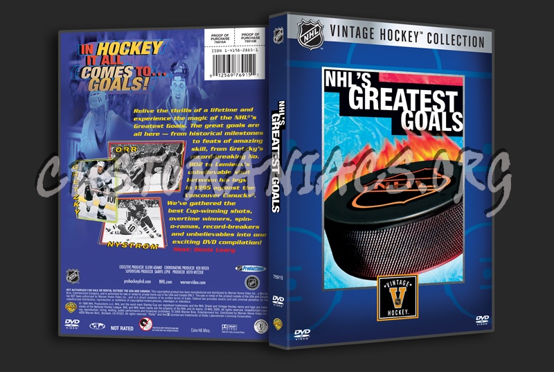 NHL's Greatest Goals dvd cover