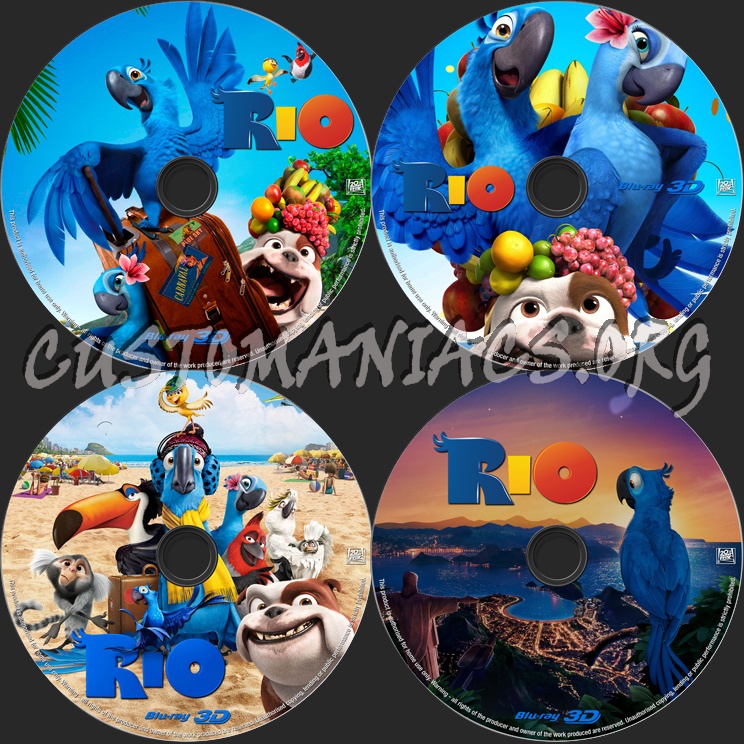 Rio 3D blu-ray label