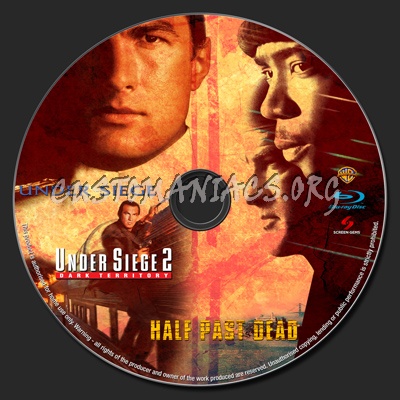 Under Siege - Under Siege 2 - Half Past Dead blu-ray label