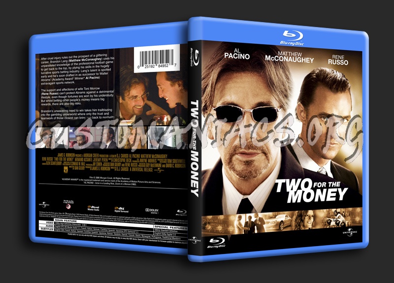 Two For The Money blu-ray cover