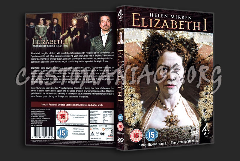 Elizabeth 1 dvd cover