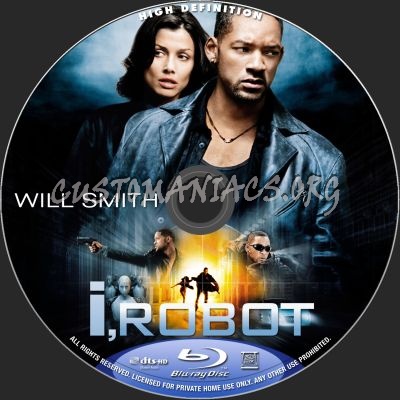 I Robot blu-ray label