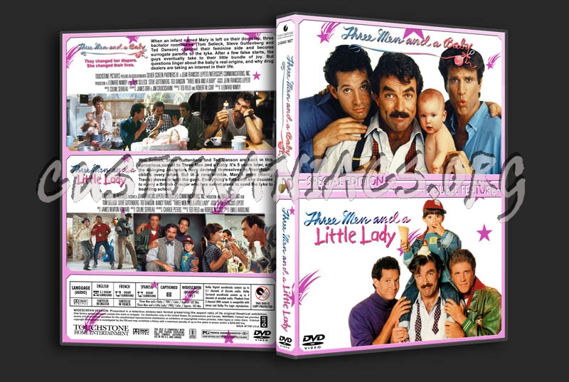 Three Men and a Baby / Three Men and a Little Lady Double dvd cover