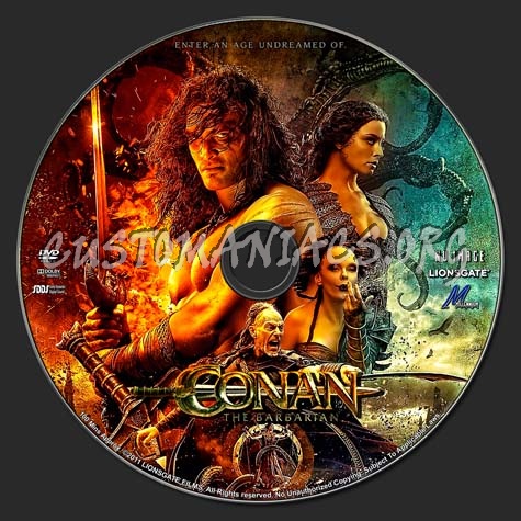 Conan the Barbarian dvd label