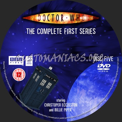 Doctor Who Series 1 dvd label