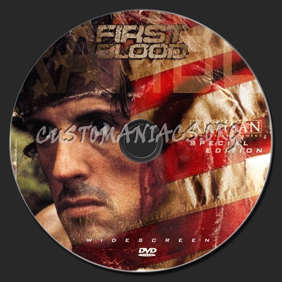 Rambo - First Blood dvd label