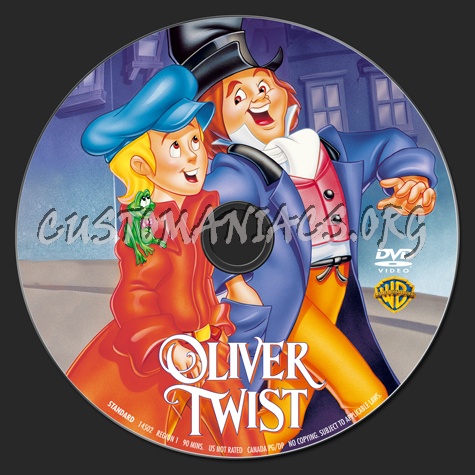Oliver Twist dvd label