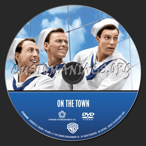 Frank Sinatra Collection: On the Town dvd label