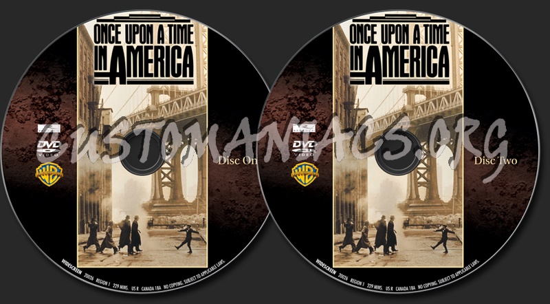 Once Upon A Time in America dvd label