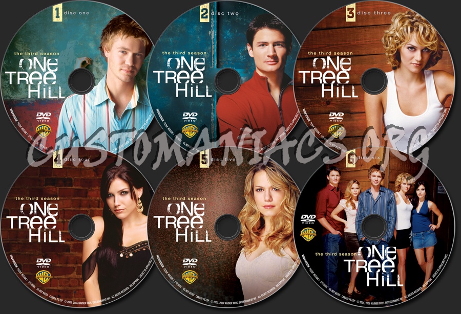 One Tree Hill Season 3 dvd label